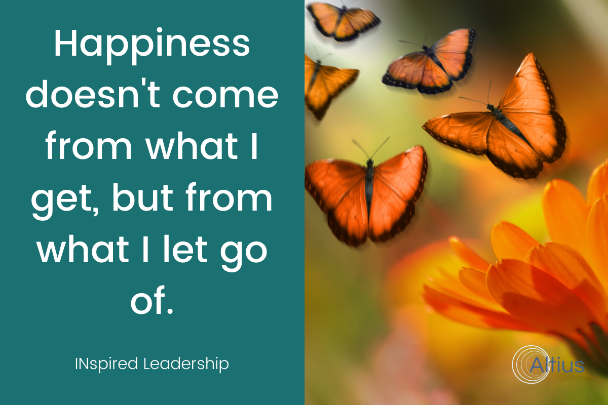 happiness quote, motivational about letting go